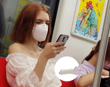 紧身裤这样穿回头率超高，街拍性感贴身的紧臀裤美女图片